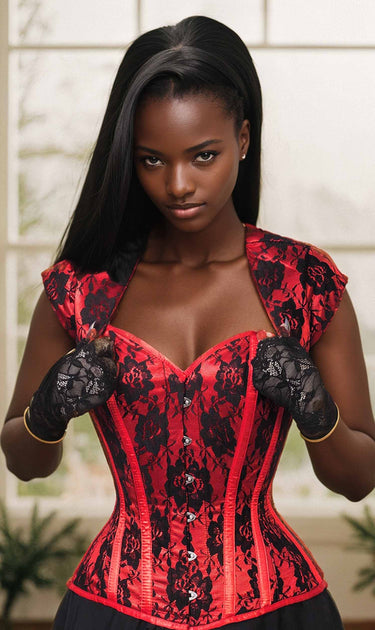 Red Corsets and bustier tops for Women