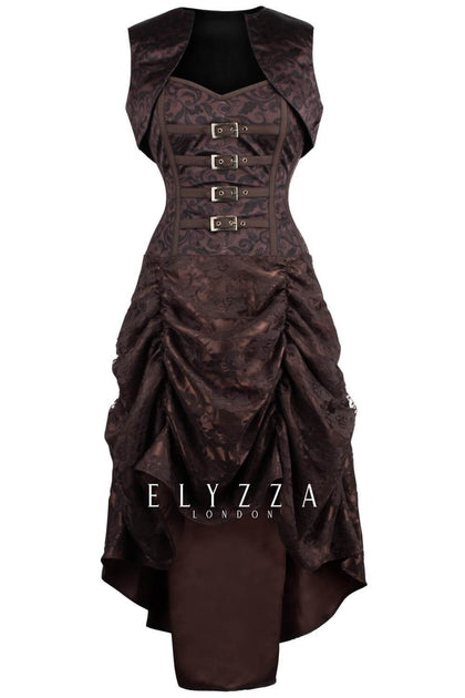 Floriano Overbust Steampunk Corset Dress - Medieval Collectibles