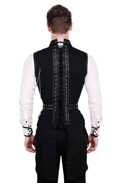 Asphodel Custom Made Gothic Men's Overchest Corset