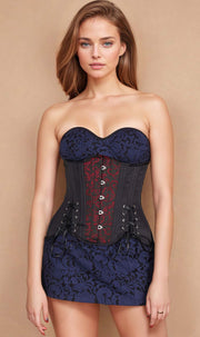 Sheloa Maroon Curvy Corset