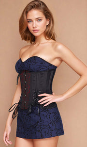 Sheloa Maroon Curvy Corset