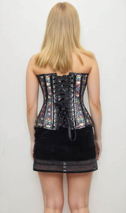 Pavell Overbust Printed Corset