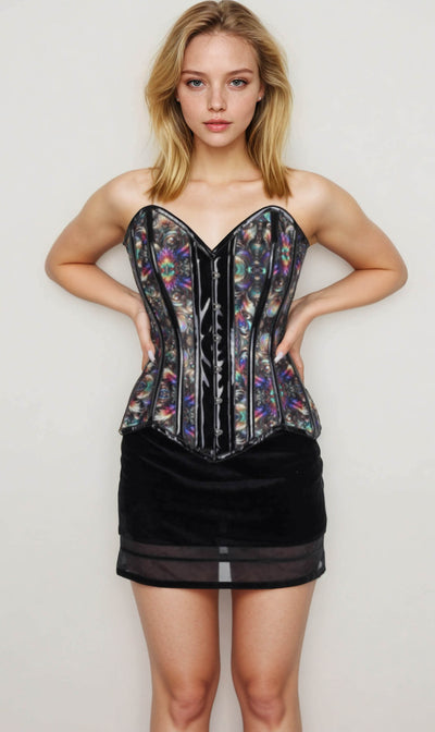 Pavell Overbust Printed Corset