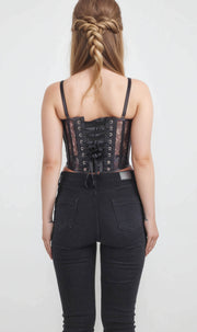 Nannie Printed Mesh Corset