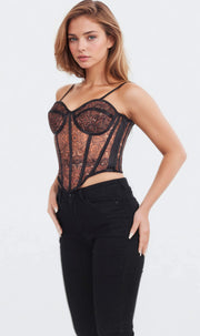 Sallie Overbust Mesh Corset