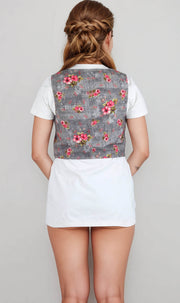 Bertha Floral Print Waist Coat