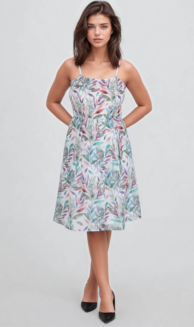 Selina Strappy Shoulder Tea Dress