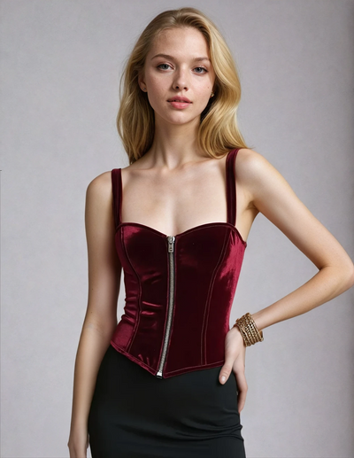 Nedda Overbust Velvet Corset