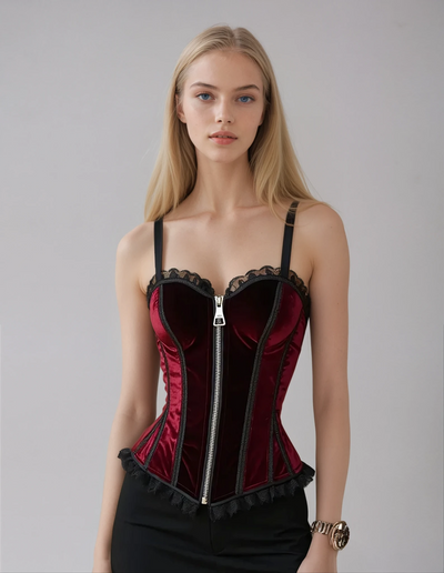 Cecelia Overbust Velvet Corset