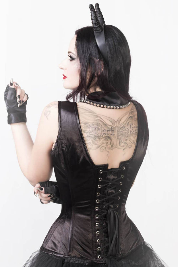 Black and ruby over bust steelboned corset  Romantic goth corset – Gallery  Serpentine