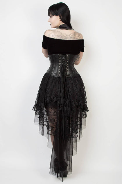 Black Lace Gothic Skirt- GothicXo Skirts